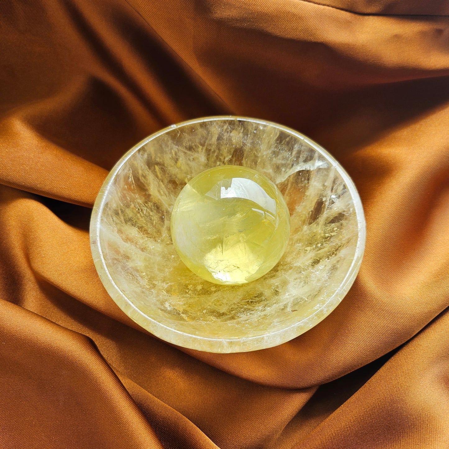 Rainbow Citrine Sphere