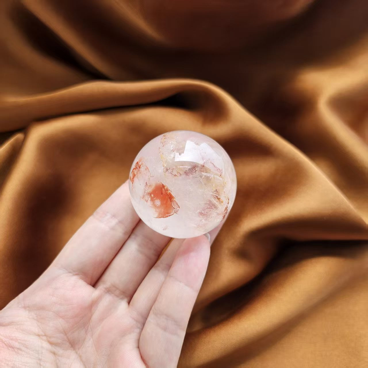 Red Hematoid Quartz Sphere