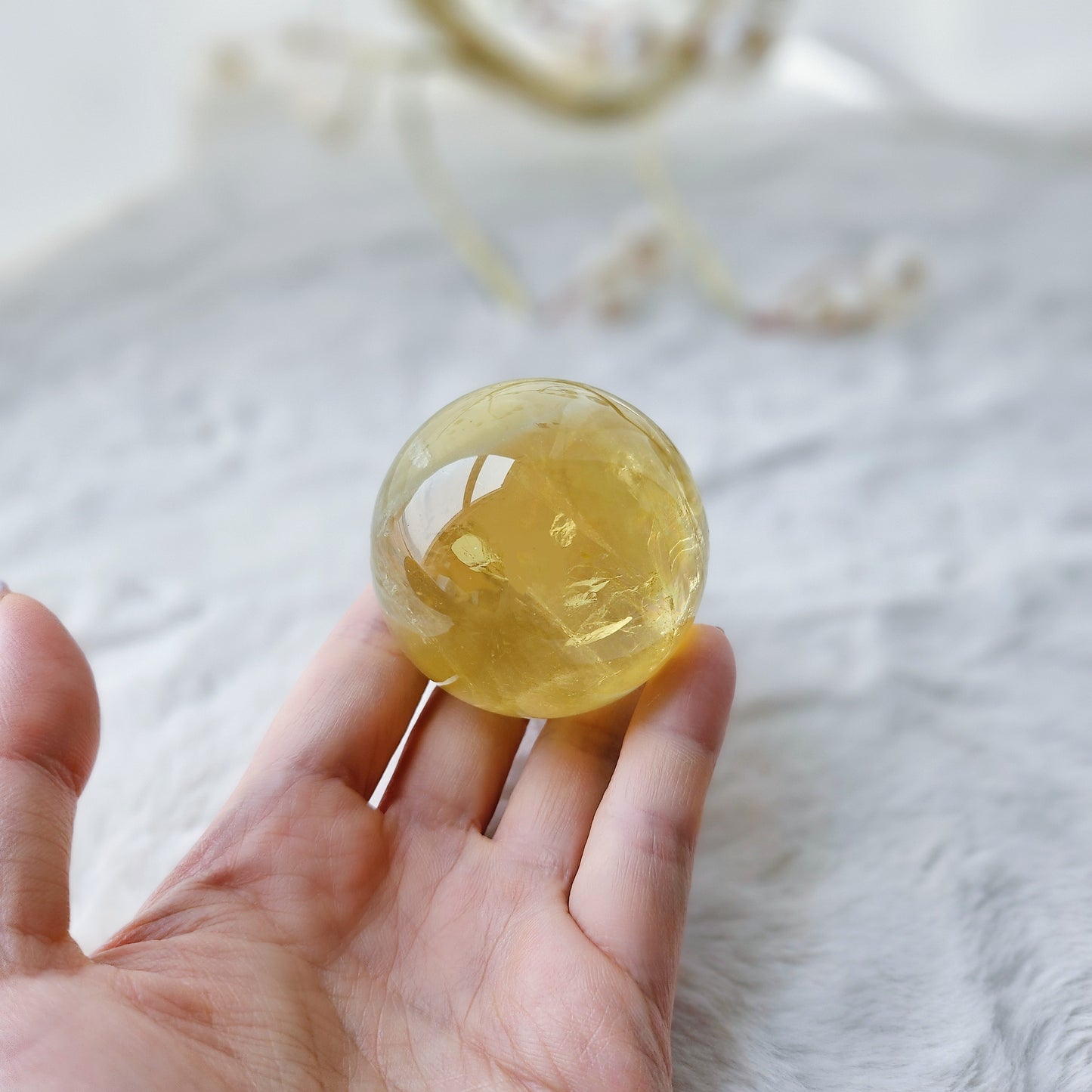 Rainbow Citrine Sphere
