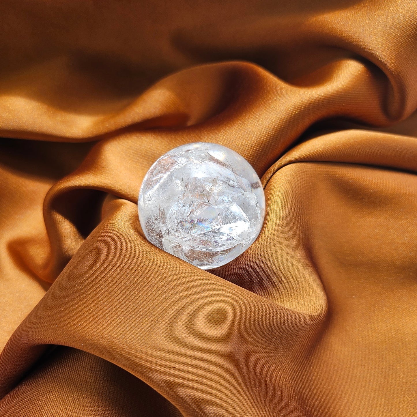 Rainbow Clear Quartz Sphere