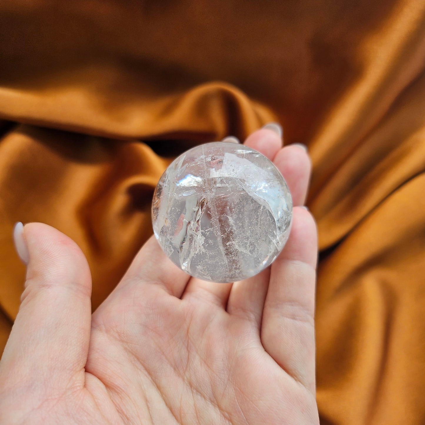 Rainbow Clear Quartz Sphere