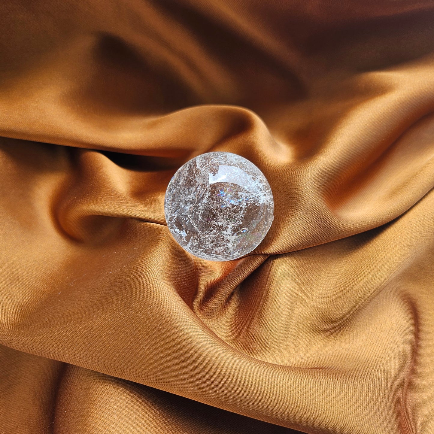 Rainbow Clear Quartz Sphere