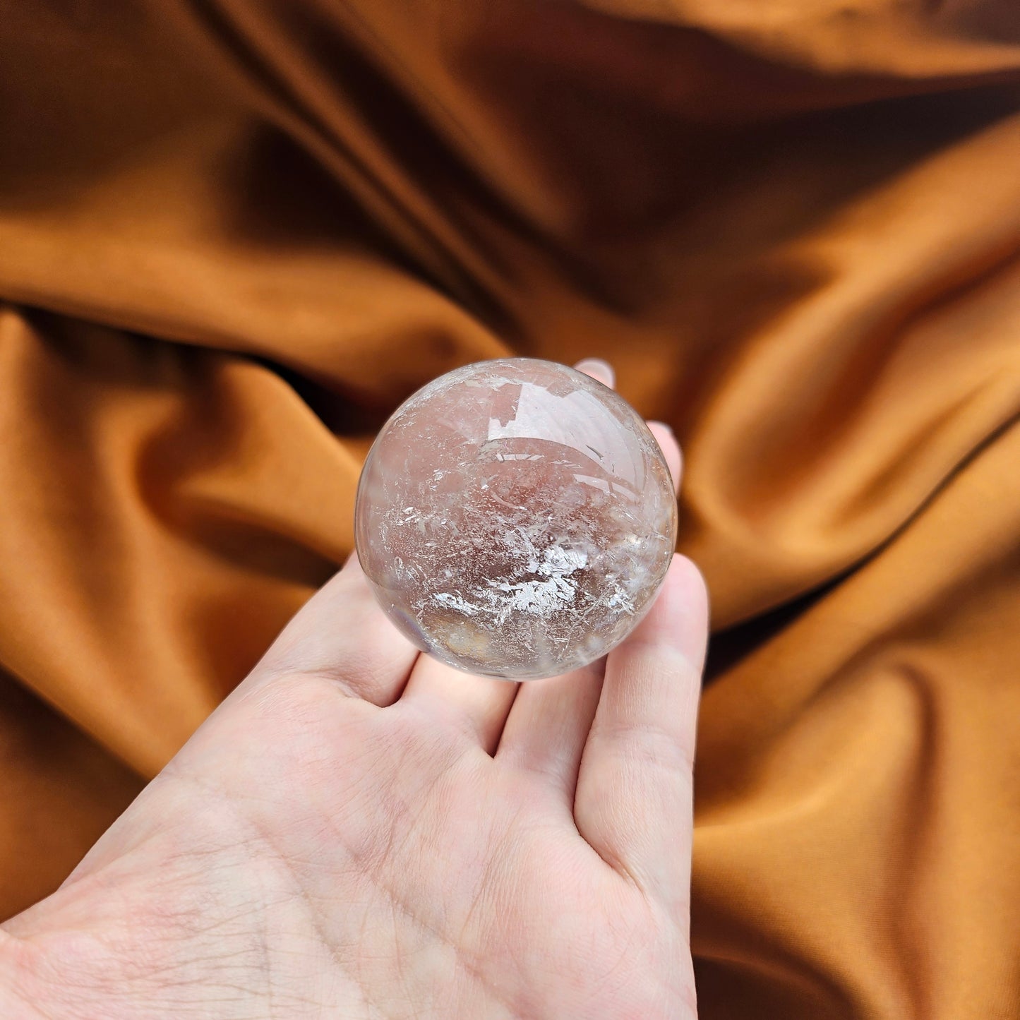 Rainbow Clear Quartz Sphere