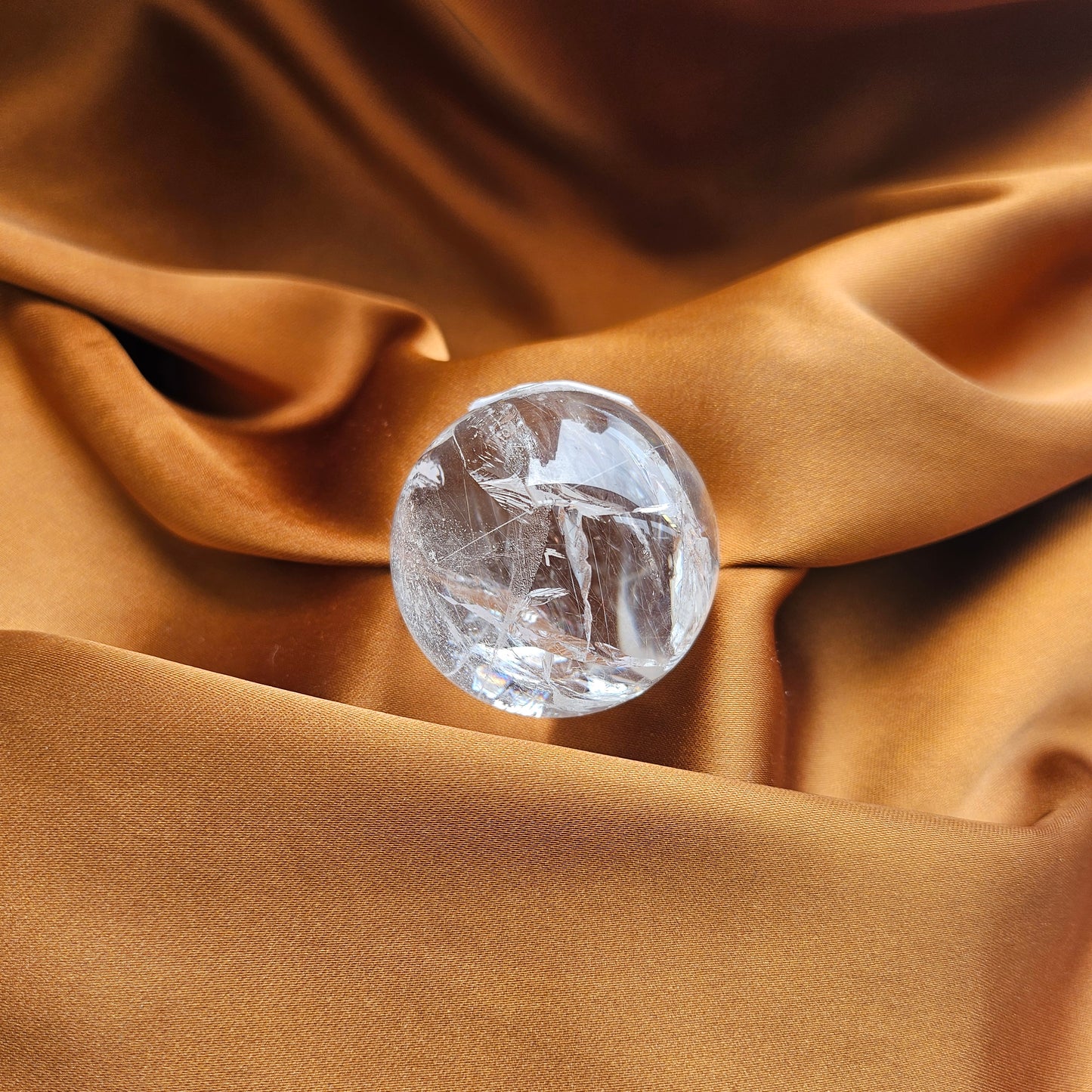 Rainbow Clear Quartz Sphere