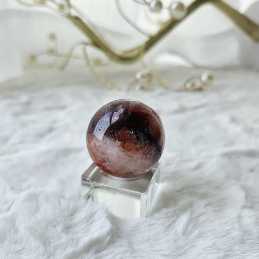 Dark Red Hematoid Quartz Sphere